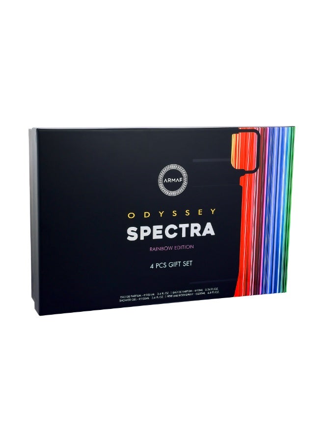 Armaf Perfume Odyssey Spectra Rainbow Edition 4 Pieces Gift Set For Men, Eau De Parfum 100ml + Eau De Parfum 10ml + Shower Gel 100ml + Body Spray 200ml, Long Lasting Fragrance With Floral Amber & Vanilla Scent - Image 5