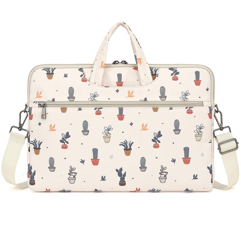 DACHEE Laptop Shoulder Bag for 15 Inch/15.6 Inch Macbook Pro (Potted plant(07), 15 inch/15.6 inch) - Image 5