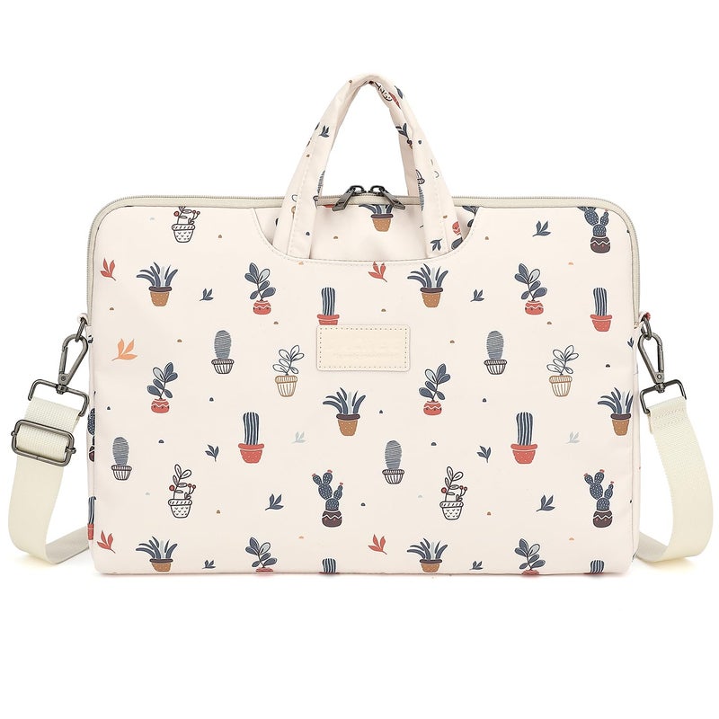 DACHEE Laptop Shoulder Bag for 15 Inch/15.6 Inch Macbook Pro (Potted plant(07), 15 inch/15.6 inch) - Image 3