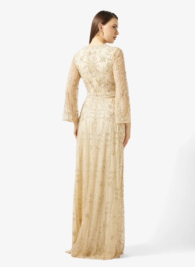 Namshi x Beaded Embellished Evening Gown