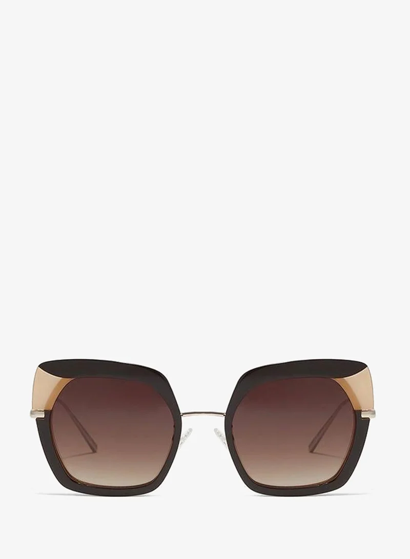 30Sundays 30Sundays SNAZZY,Women Sunglasses, Cat Eye Sunglasses, UV Protection: UV400 (Brown,Brown)