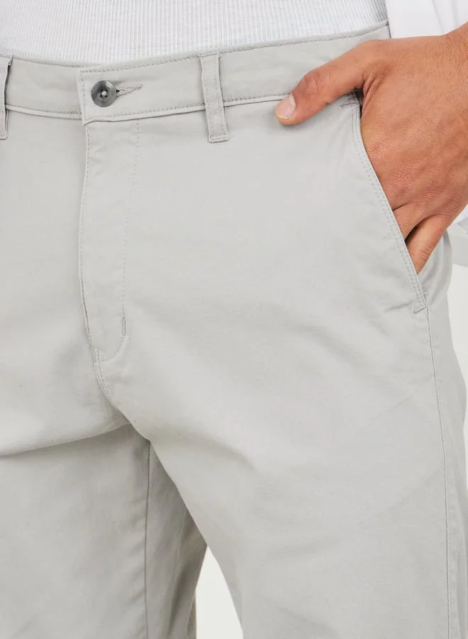 ستايلي Solid Slim Fit Cotton Stretch Chino