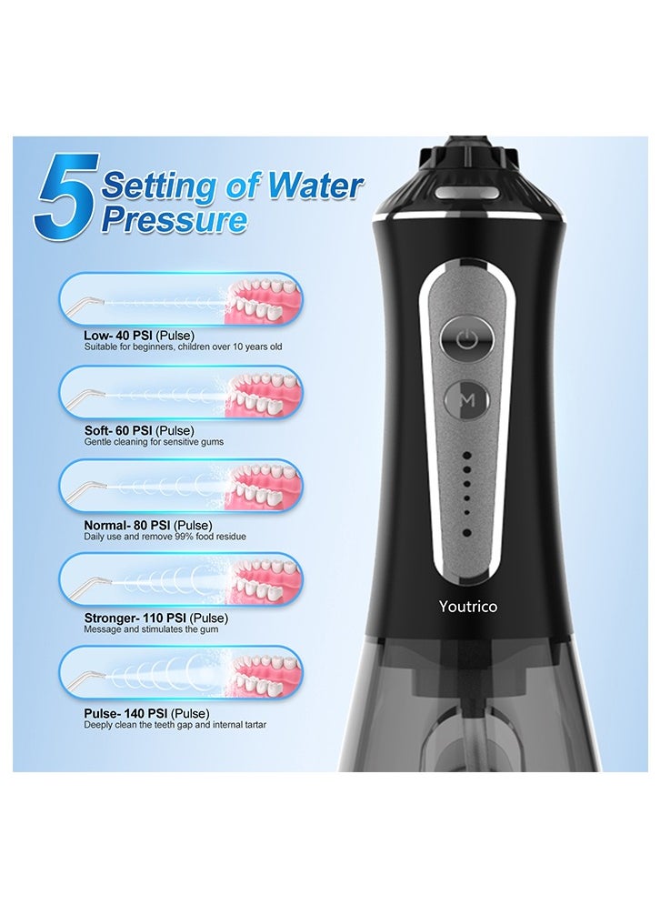 Youtrico - Youtrico 2023 upgraded whitening water floss  portable and rechargeable  gentle teeth whitening IPX7 waterproof - Image 1