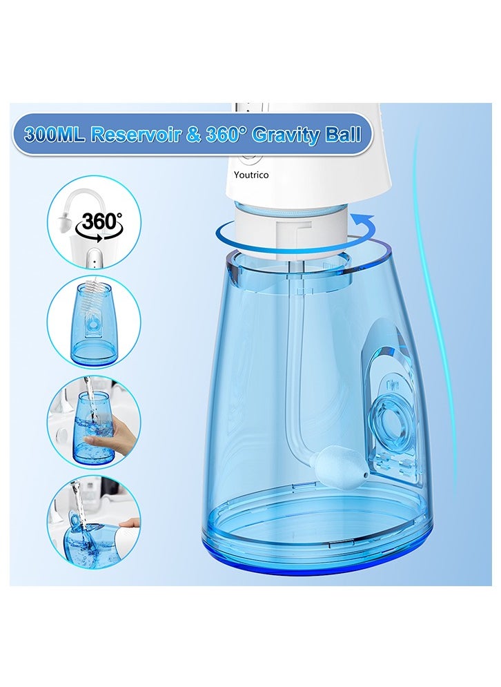 Youtrico - Youtrico 2023 upgraded whitening water floss  portable and rechargeable  gentle teeth whitening IPX7 waterproof - Image 1