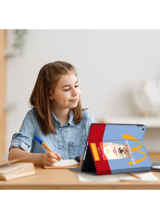 Suitable For BBK Home Teaching Machine Protective Cover S5Dc/S5s/X2P/A2/T3/little Genius T1 Tablet 9.7 Shell 11-Color:T74 Sweet Tom Cat [book Regular]]-Applicable Model:BBK X2/X2P/A2 Universal (10.1 Inches)