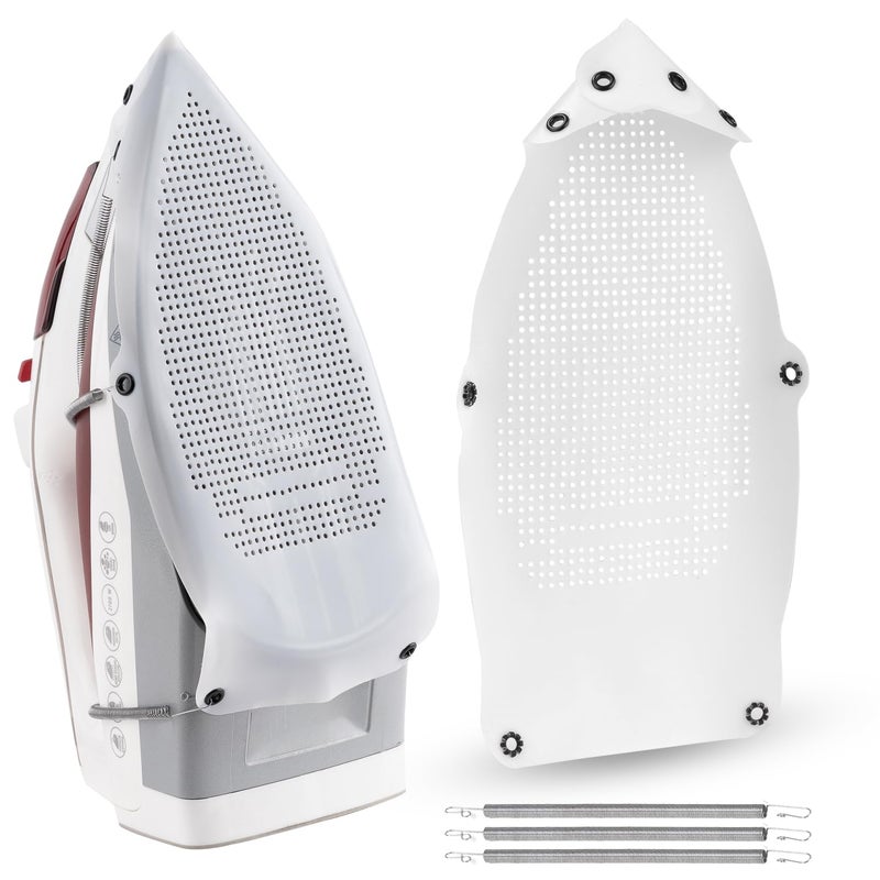 غطاء قاعدة الحديد سيلفا مقاوم للحرارة غير لاصق يناسب معظم المكواة القياسية يحمي الأقمشة الحساسة سهل التنظيف متوافق مع مكواة البخار