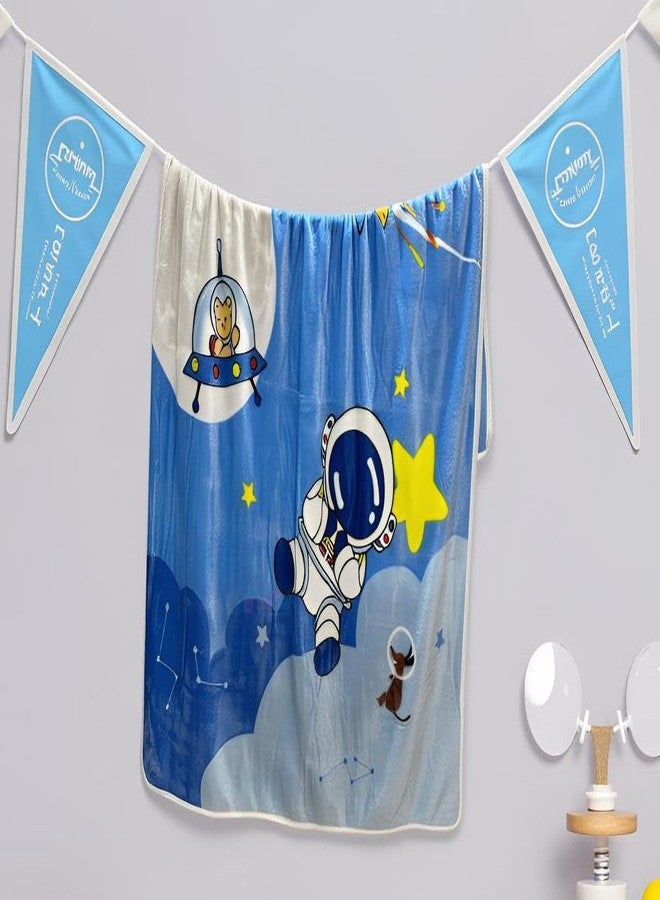 Butterthief Light Weight Cartoon Printed Blanket 100 x140 cm, 0-5 Years Soft Flannel for All Seasons Reversible Baby Blanket for Kids Toddlers New Born Boys & Girls - Image 5