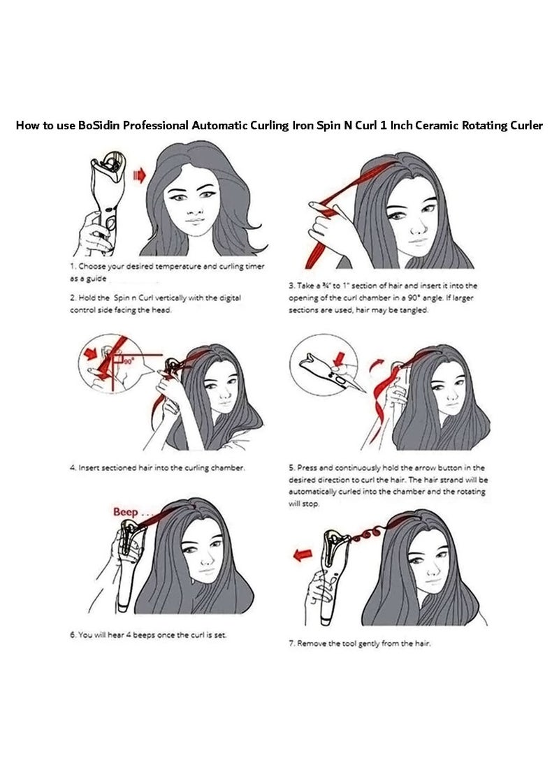 مكواة تجعيد الشعر الاحترافية، مكواة تجعيد الشعر الأوتوماتيكية C59 - Image 5