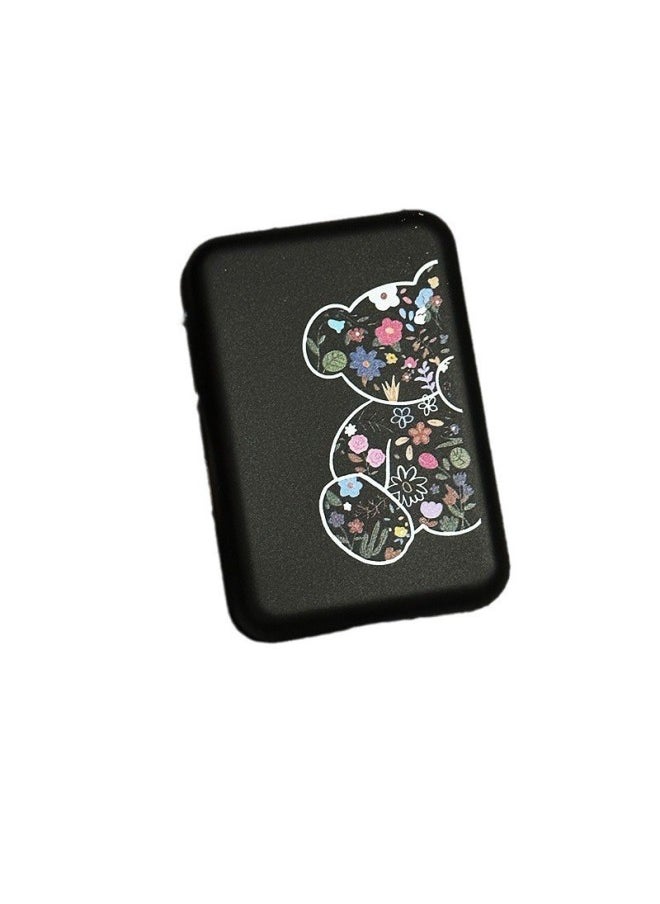 Generic - Suitable For Apple MagSafe External Battery Protective Case Anti-fall Charging Treasure Protective Case Black Bear-Specifications:Black - Image 1