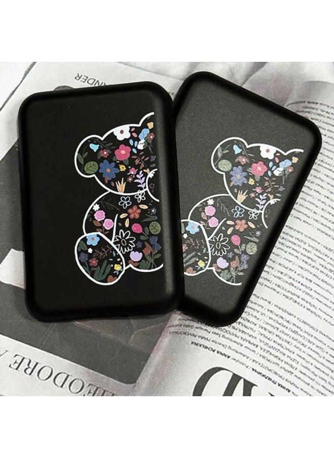 Generic - Suitable For Apple MagSafe External Battery Protective Case Anti-fall Charging Treasure Protective Case Black Bear-Specifications:Black - Image 1