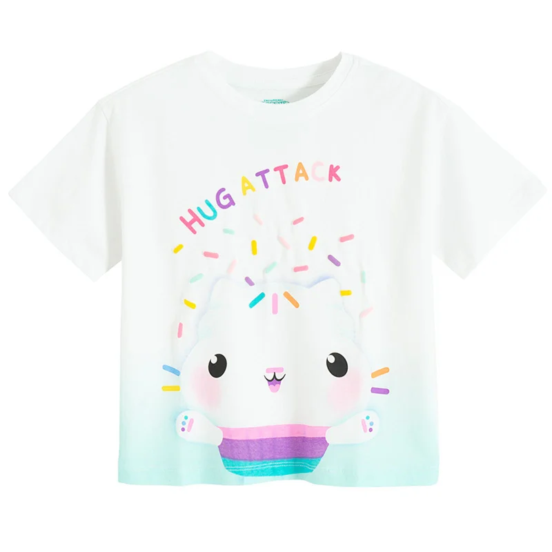 Cool Club by SMYK WHITE COTTON T-SHIRT S/S