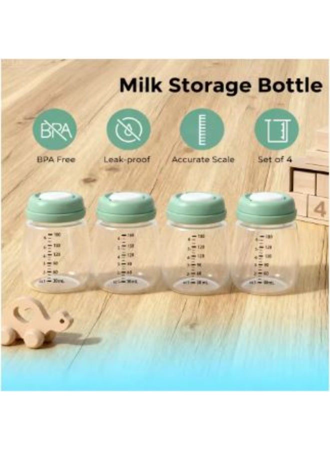 زجاجة تخزين الحليب 150 مل، 4 زجاجات - Image 4