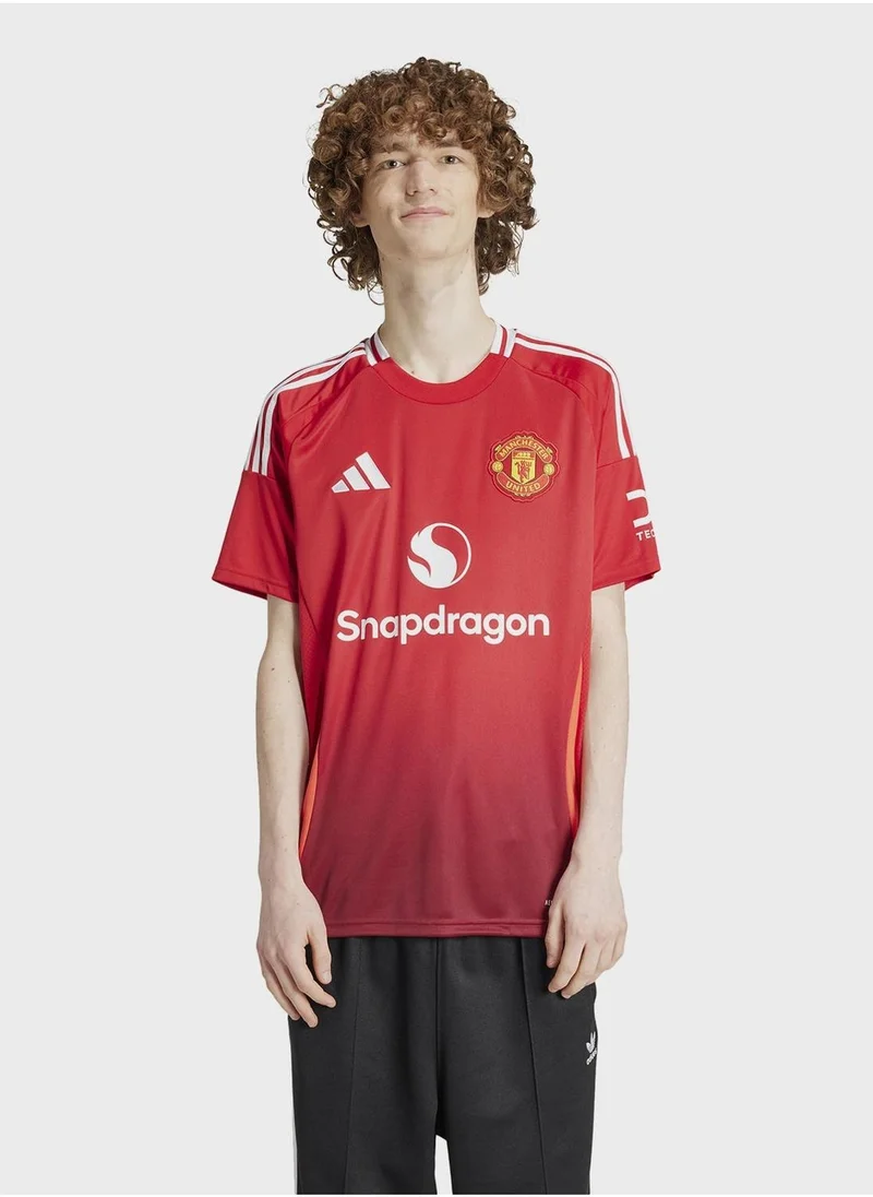 Adidas Mufc H Jsy Red Football Jerseys For Men Xs