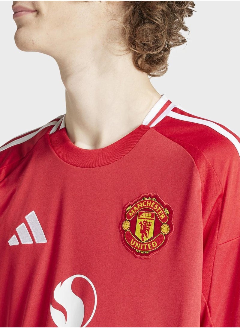 Adidas Mufc H Jsy Red Football Jerseys For Men Xs - Image 3