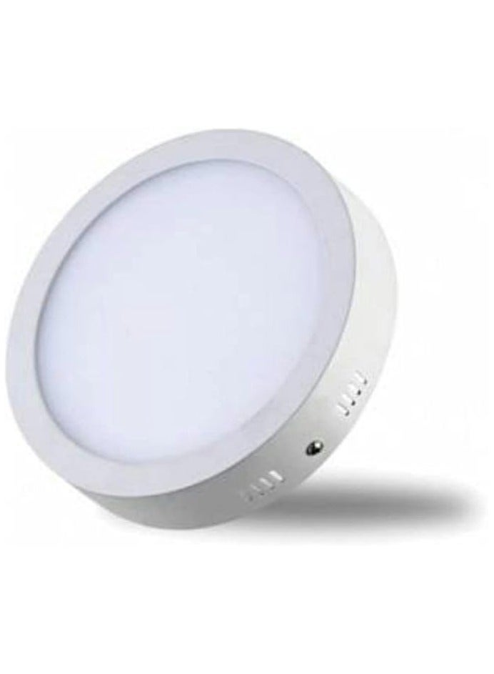 24 Watt circular LED spot panel hanging on the ceiling, white color, 8 pieces, acrylic - Image 1