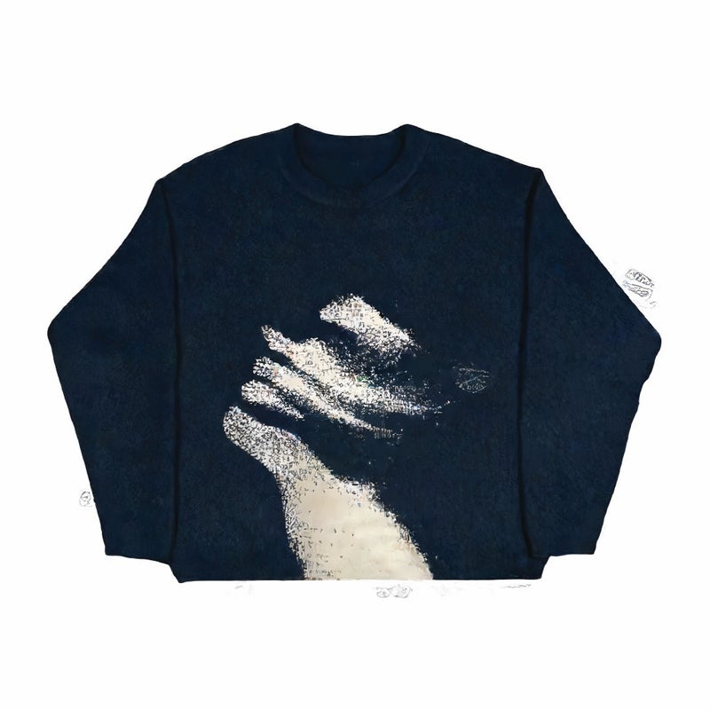 Chic Commuter Pullover Sweater, Loose Fit Round Neck Knitwear for Women - Image 3