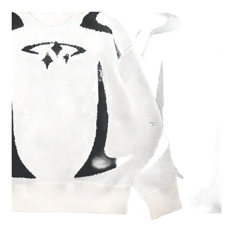 Chic Commuter Pullover Sweater, Loose Fit Round Neck Knitwear for Women - Image 1