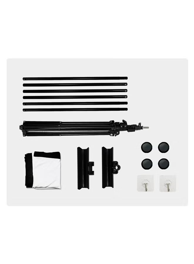 M.A&F's 100-Inch 16:9 Portable Foldable Projection Screen, With A Stand And No Wrinkles, Milk Silk Projection Cloth, Home High-Definition 4K Projection Screen (Wall-Mounted And Rack-Mounted), Suitable For Mobile Outdoor, Living Room, Bedroom, Home Theater And Office Presentation - Image 5