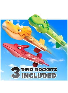 Arabest Dinosaur Blasters, Rocket Launcher, Launch up to 100 ft. Birthday Gift, for Boys & Girls Age 3 4 5 6 7 Years Old - Outdoor Toys, Family Fun, Dinosaur Toy  - Image 3