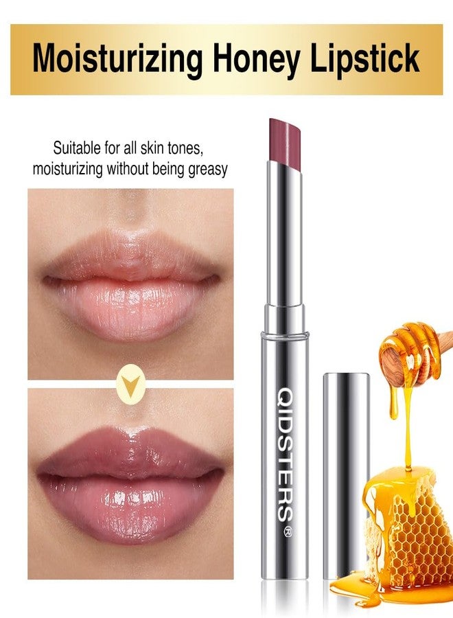 QIDSTERS Mauve Honey Lipstick Tinted Lip Balm, Sheer Hydrating Lip Stain for All Skin Tones, Natural Lightweight Lips Gloss Makeup for Women, Vegan & Cruelty-Free,07 - Image 3