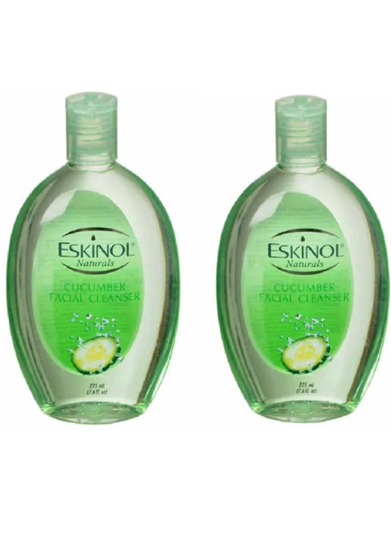 Eskinol Two Pieces Of Cucumber Facial Cleanser 2X225ml - Image 1