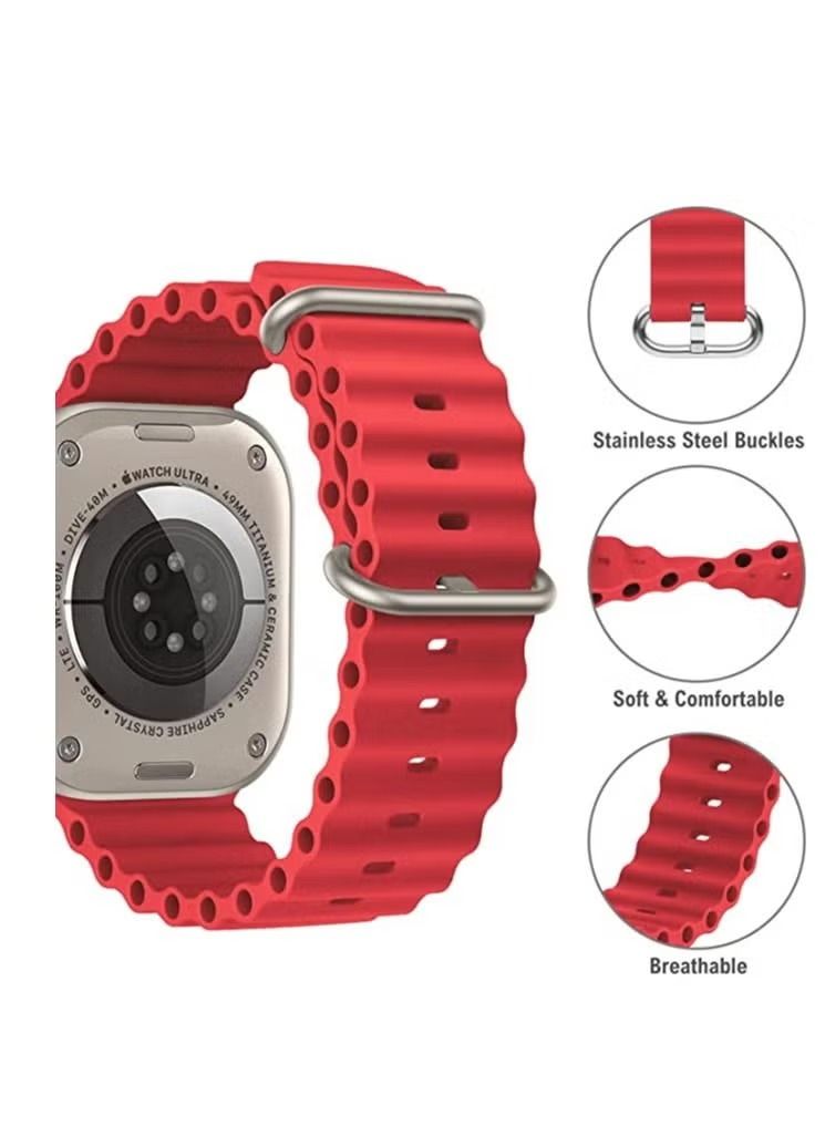 IAF alpine Loop Compatible for apple Watch Band ultra 49mm45mm 44mm 42mm, for Nylon Sport Solo Loop Woven Wristband, replacement Strap for iWatch Series 8/7/6/5/4/3/2/1/SE/ - Image 2