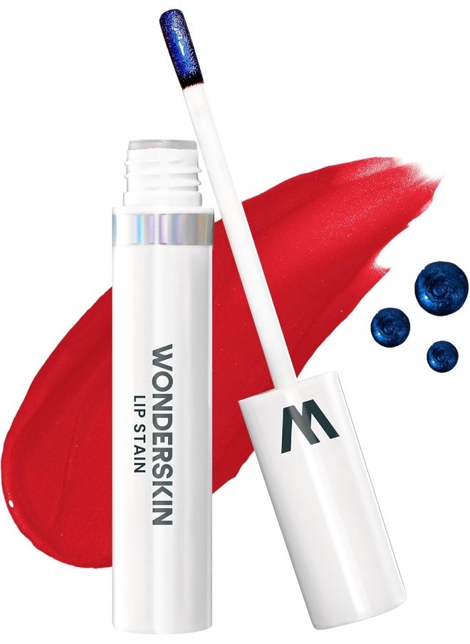 Wonderskin - Wonder Blading Lip Stain Peel Off Masque - Long Lasting, Waterproof And Transfer Proof Red Lip Tint, Matte Finish Peel Off Lip Stain (Playful Stain & Go Masque) - Image 1