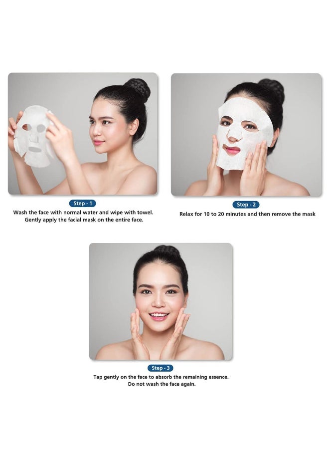 Mirabelle Pearl Charcoal Facial Serum Sheet Mask (Pack of 1), 25ml - Image 2