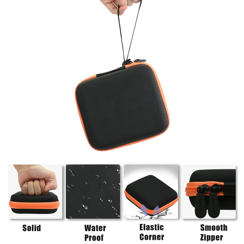 Aenllosi Hard Travel Case Replacement for SanDisk Extreme PRO SDSSDE81/SDSSDE80 / Extreme SDSSDE61 Portable 500GB/1/2/4 TB SSD(Black&Orange,Only Case) - Image 5