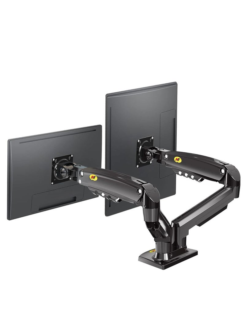 NB North Bayou Dual Monitor Desk Mount Stand Full Motion Swivel Computer Monitor Arm for Two Screens 17-27 Inch with 4.4~19.8lbs Load Capacity for Each Display - pzsku/ZC4641492D726445B2303Z/45/_/1721220565/2a8017b7-3bf1-477a-b714-c6c5a0bb5d54