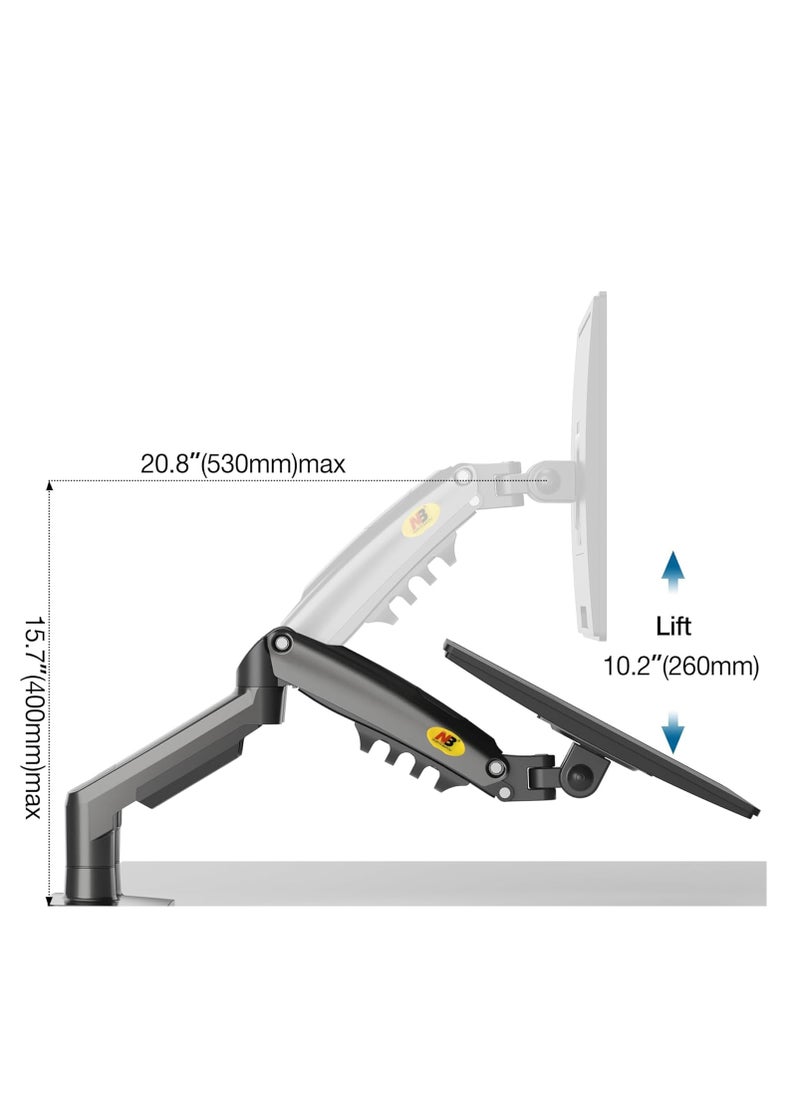 NB North Bayou Dual Monitor Desk Mount Stand Full Motion Swivel Computer Monitor Arm for Two Screens 17-27 Inch with 4.4~19.8lbs Load Capacity for Each Display - pzsku/ZC4641492D726445B2303Z/45/_/1721220908/b725c472-13ee-4f13-bceb-13d48a1b1a04