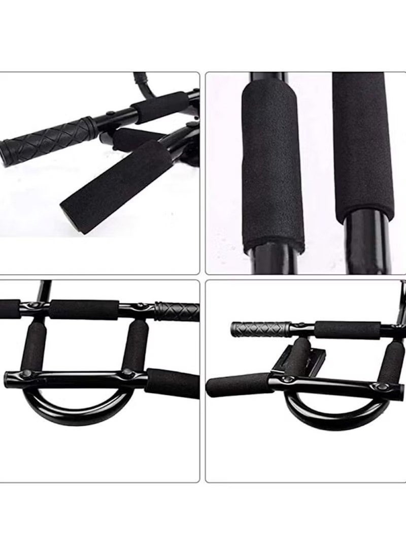 Huitich Steel Push-Up Bars Set with Soft Sponge Grips – Black - Image 5