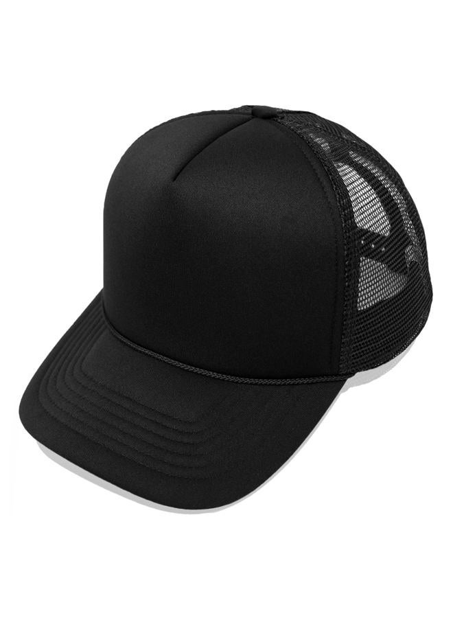 DALIX Plain Trucker Hat in Black - Image 1