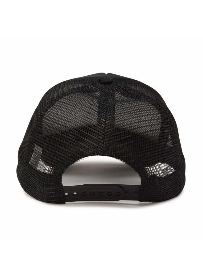 DALIX Plain Trucker Hat in Black - Image 5