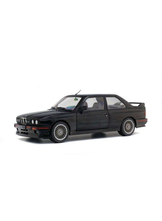 Solido BMW E30 M3 Sport Evo Glanzschwarz 1990 Diecast Model Car, 1:18 Scale, Opening Front Doors, Steerable Wheels, Official BMW Collector Display Model, - Image 1