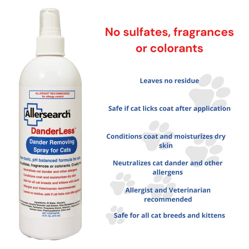 Allersearch DanderLess Dander Removing Spray for Cats - Image 4