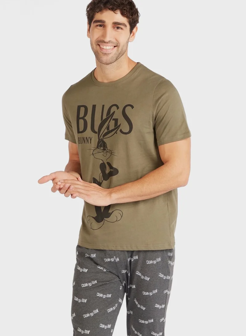 SP Characters Whats Up Doc Print Pyjama