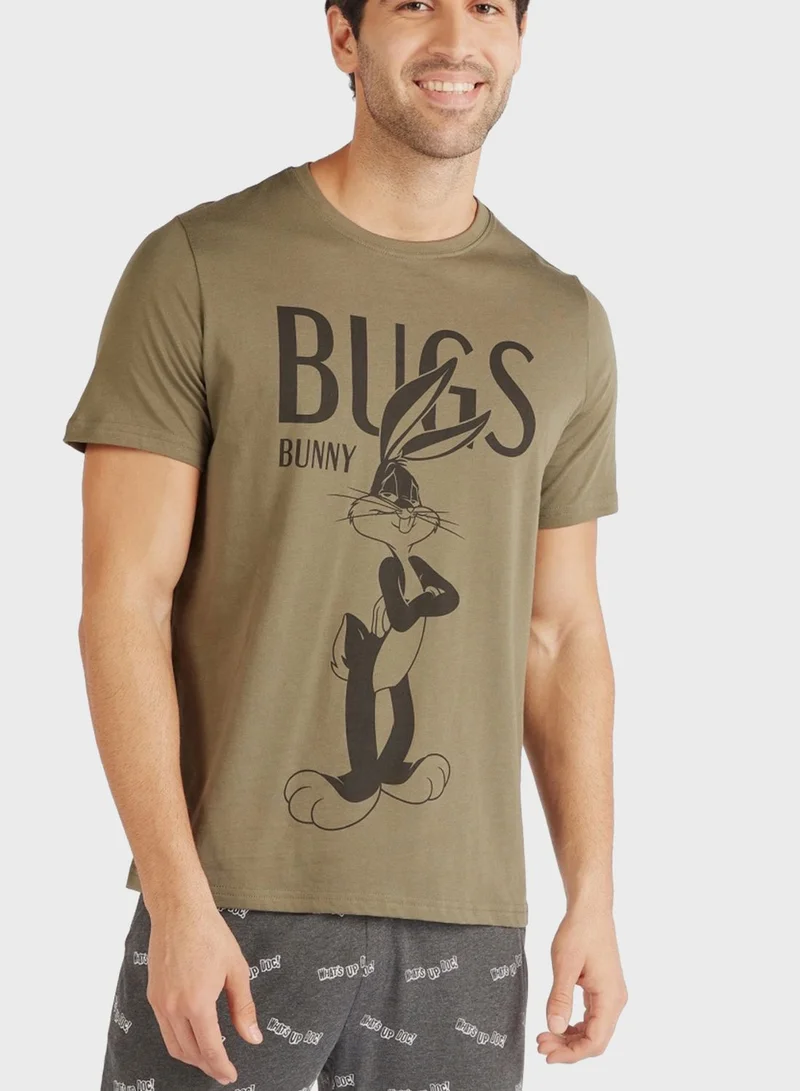 SP Characters Whats Up Doc Print Pyjama