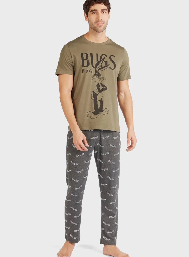 SP Characters Whats Up Doc Print Pyjama