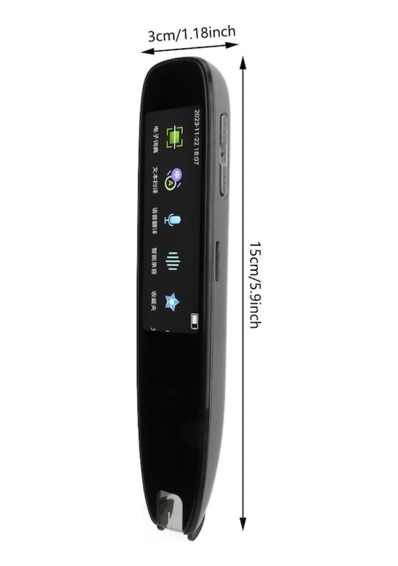 Translation Pen: Gray International Version WiFi Enabled - Quick Scanning Voice Translation for Global Travel & Cross-Cultural Communication - Image 3