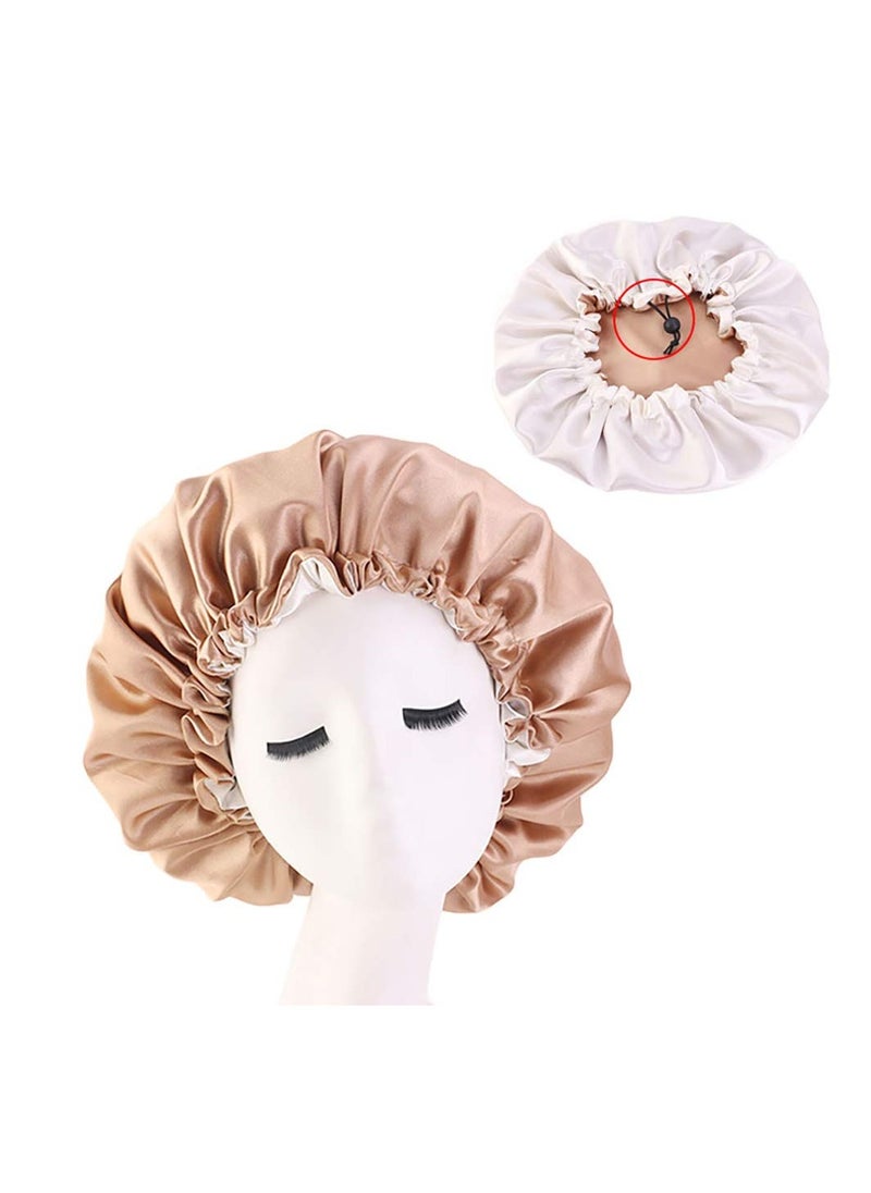 ORiTi 4 Piece Bonnet Sleep Cap Silk Satin Hair  - Image 2