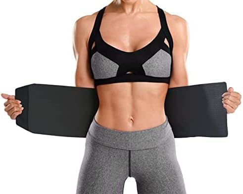 kossto Waist Belt for Tummy Exercise | Slimming Tummy Brace for Men & Women | Adjustable Waist Trimmer | Sweat Wrap for Fat Loss, Posture Support & Core Workout – Standard Size - Image 2