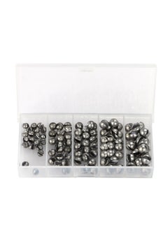 Generic Fishing Weights Sinkers Kit, 100pcs Round Split Shot Sinker, Fishing Weights Egg Sinkers 5 Sizes  - Image 1