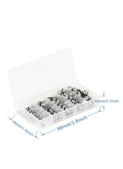 Generic Fishing Weights Sinkers Kit, 100pcs Round Split Shot Sinker, Fishing Weights Egg Sinkers 5 Sizes  - Image 3