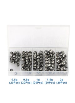 Generic Fishing Weights Sinkers Kit, 100pcs Round Split Shot Sinker, Fishing Weights Egg Sinkers 5 Sizes  - Image 4