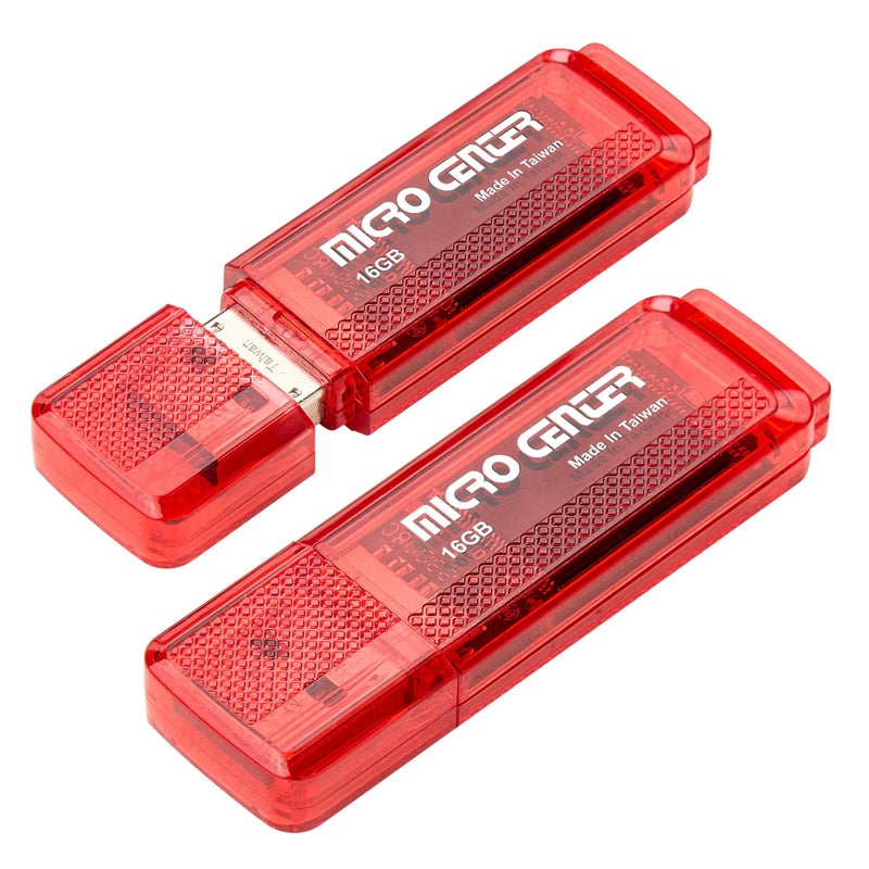 Inland Micro Center SuperSpeed 2 Pack 16GB USB 3.0 Flash Drive Gum Size Memory Stick Thumb Drive Data Storage Jump Drive (16G 2-Pack) - Image 1