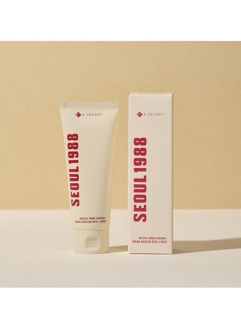 K-SECRET SEOUL 1988 Cream : Snail Mucin 93% + Rice - Image 1