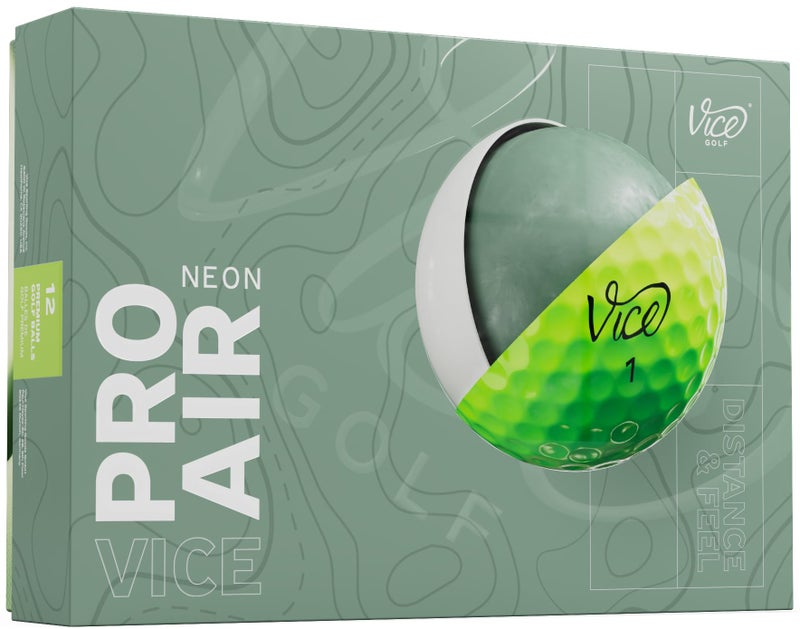 Vice Pro Air Golf Balls 2025 Model Lime