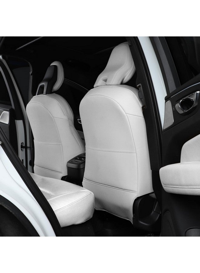TAIKOO حماة ظهر المقعد TAIKOO متوافقة مع فولفو XC90 XC60 S90 S60 V90 V60، غطاء المقعد الخلفي للأطفال يقلل من الضرر الذي تسببه الأحذية على المقاعد رمادي مجموعة من 2 - Image 2