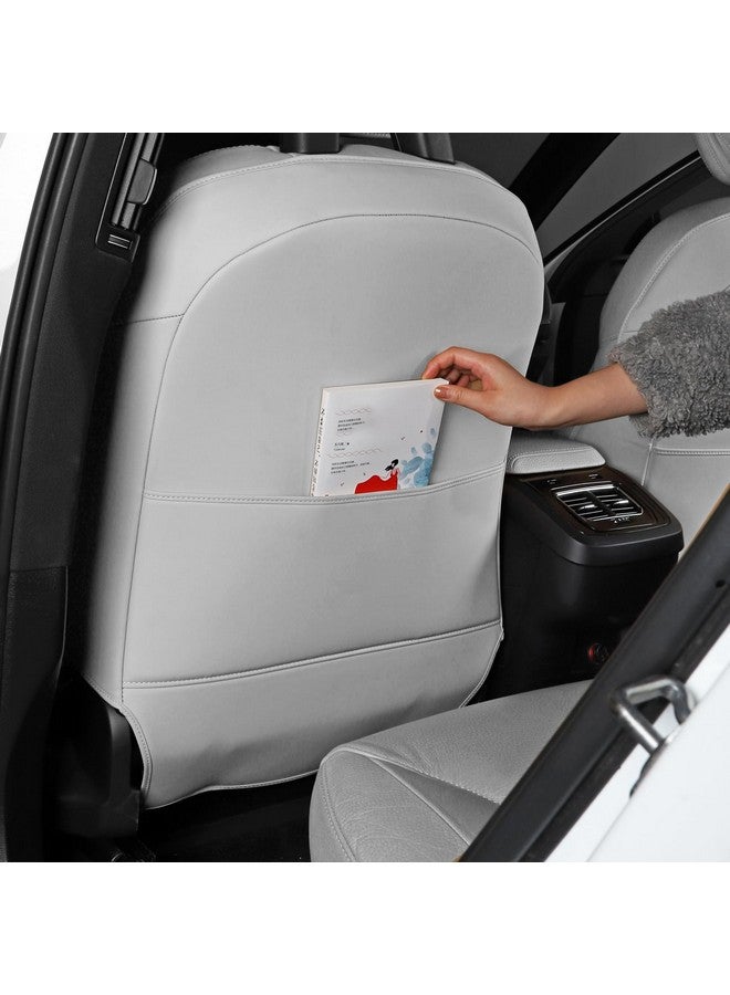 TAIKOO حماة ظهر المقعد TAIKOO متوافقة مع فولفو XC90 XC60 S90 S60 V90 V60، غطاء المقعد الخلفي للأطفال يقلل من الضرر الذي تسببه الأحذية على المقاعد رمادي مجموعة من 2 - Image 3